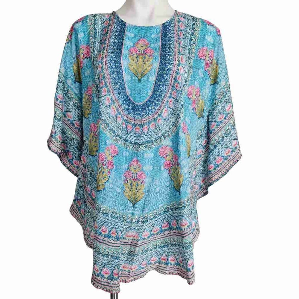 Tolani Collection shirt size XXS colorful kaftan